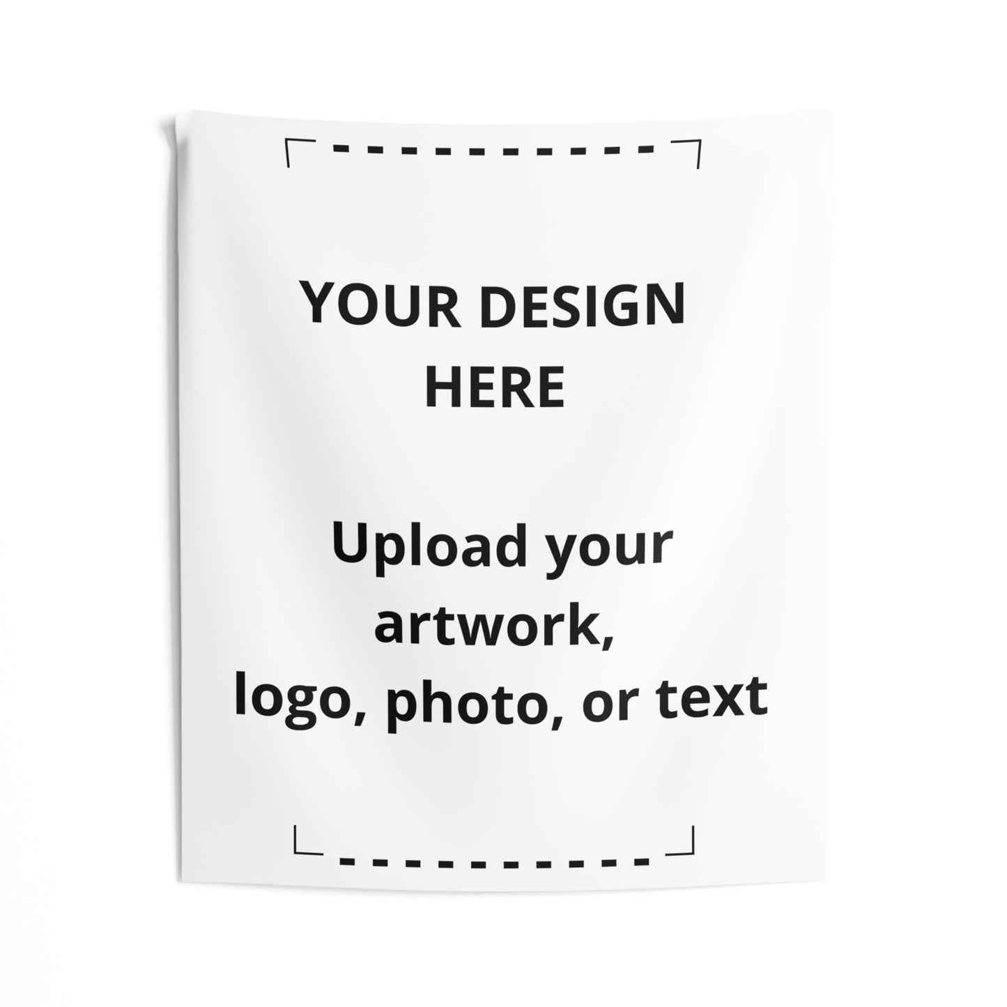 Custom Indoor Wall Tapestry — Personalized Photo, Logo & Text Decor