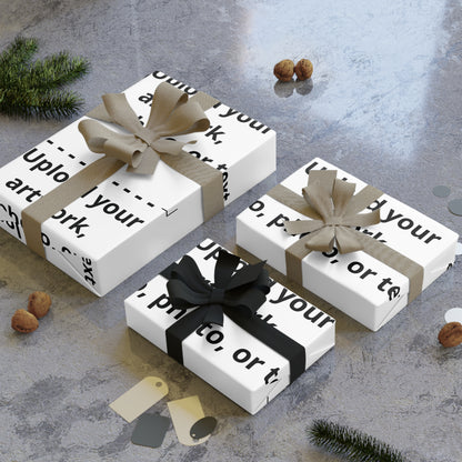 Custom Printable Gift Wrap Roll — Personalized Photo & Logo Wrapping Paper