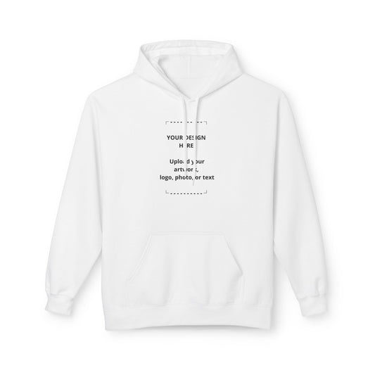 Custom Minimal Center-Print Hoodie — Personalize with Your Logo, Photo or Text