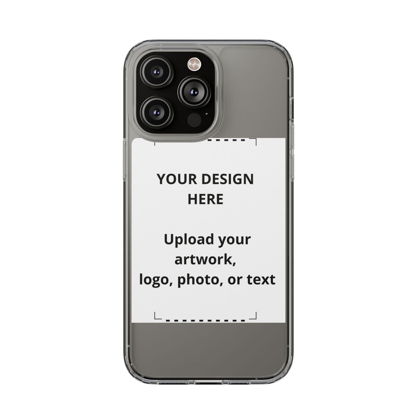 Custom Clear Phone Case — Personalized Photo, Logo & Text iPhone Case