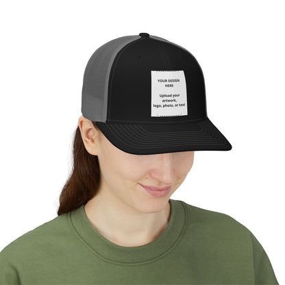 Custom Trucker Snapback Cap — Personalized Mesh Baseball Hat