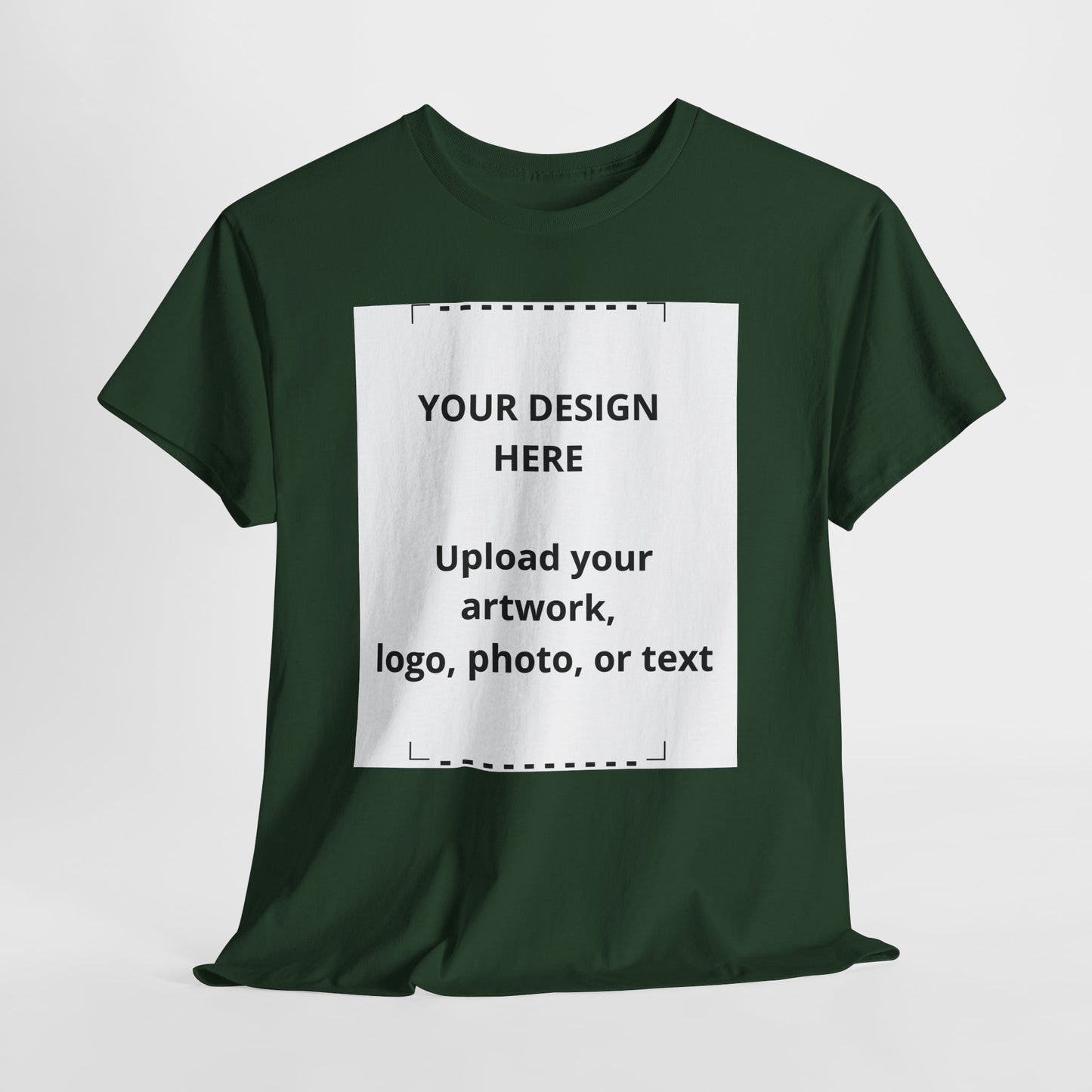 Customizable White T‑Shirt — Upload Your Design, Photo or Logo
