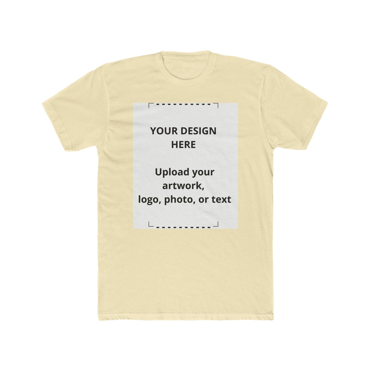 Custom Photo & Logo T‑Shirt — Personalized Crew Tee (Upload Your Design)