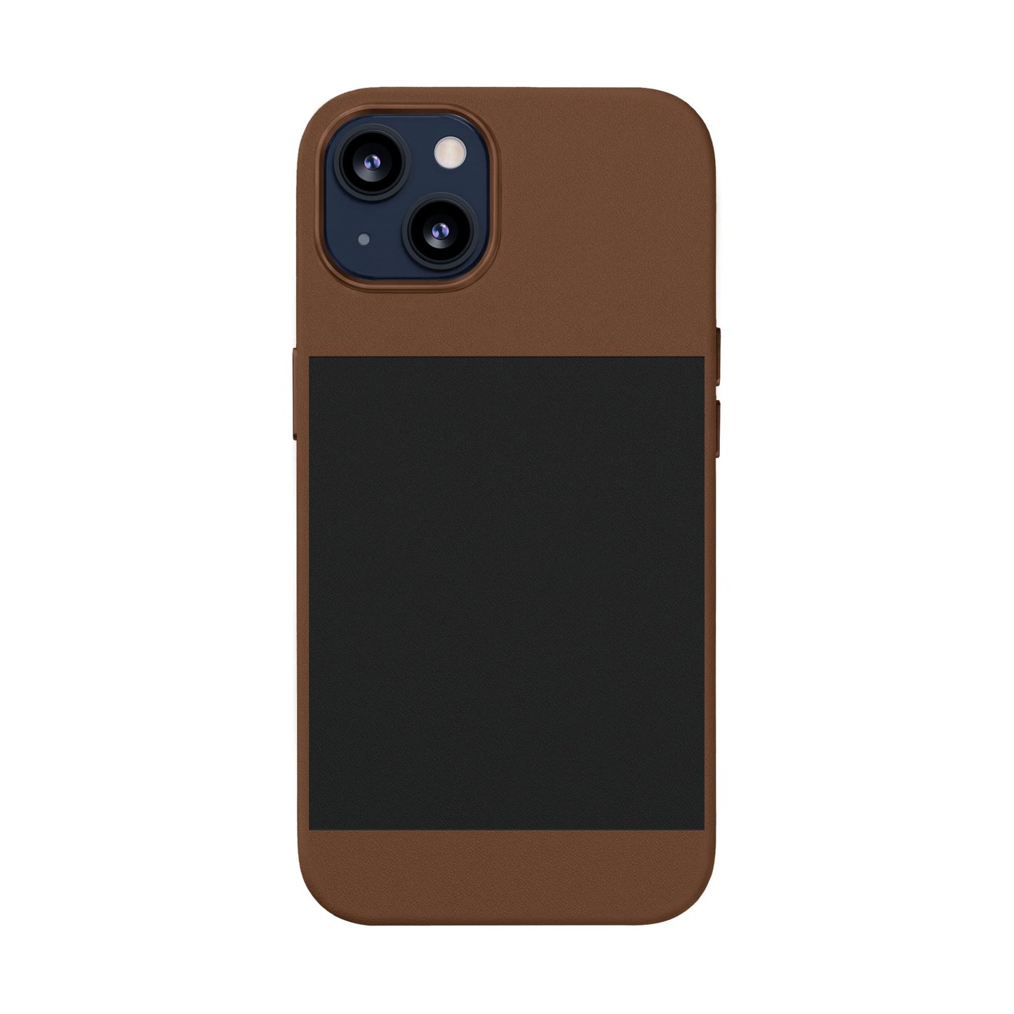 Engravable PU Leather Phone Case — Custom Minimalist Protective Cover