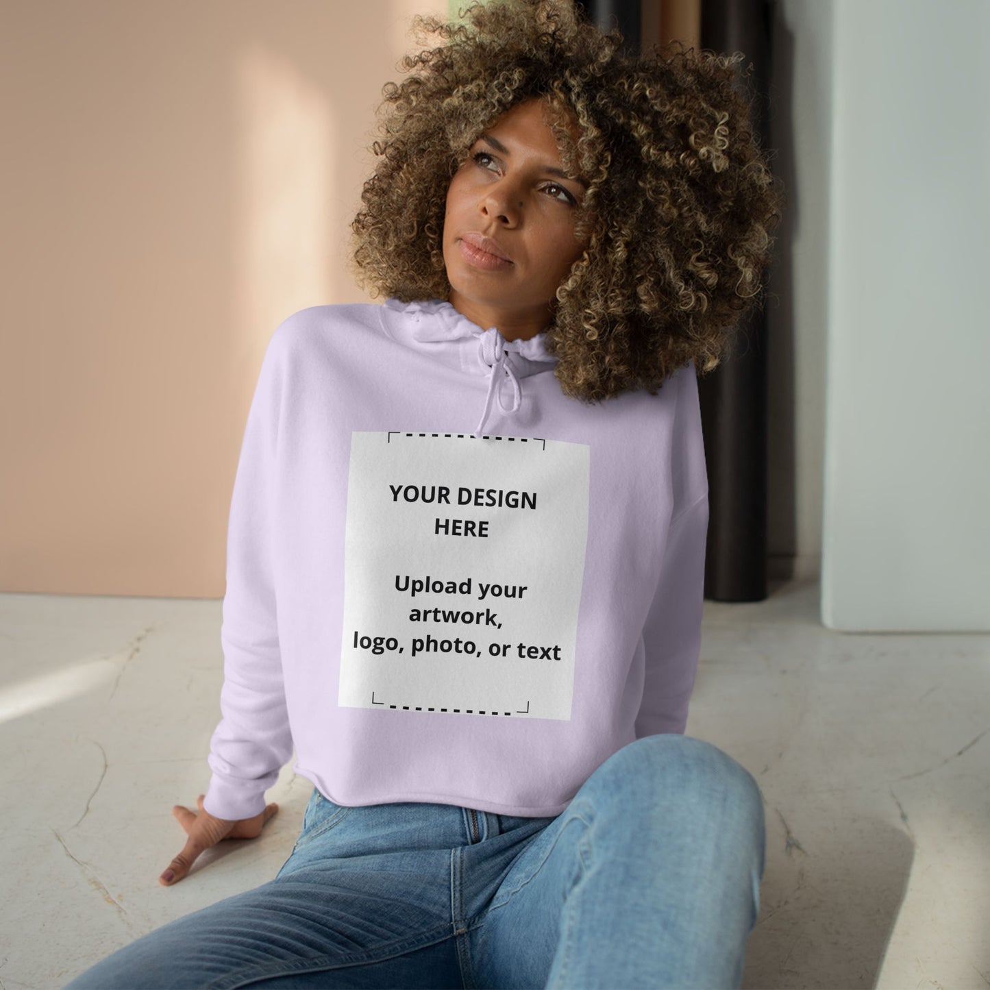 Cropped Hoodie — Custom Print Women's Crop Pullover