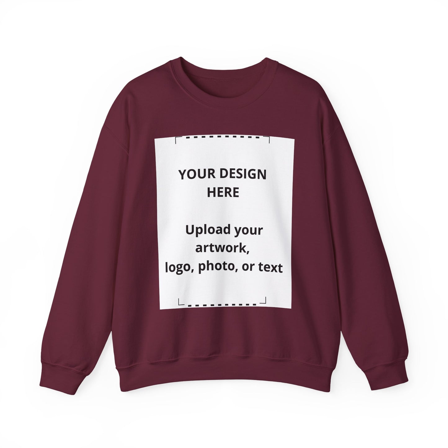 Crewneck Sweatshirt — Customizable Blank Design Template