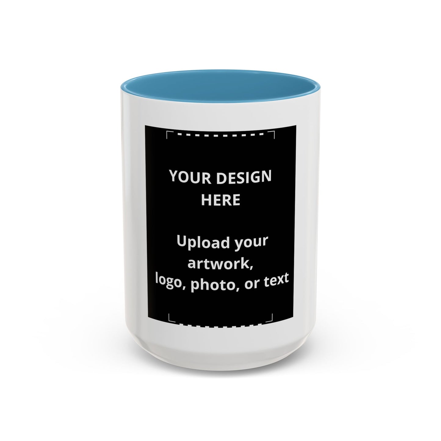 Custom Accent Coffee Mug — Personalized Photo & Logo Coffee Cup (11oz/15oz)