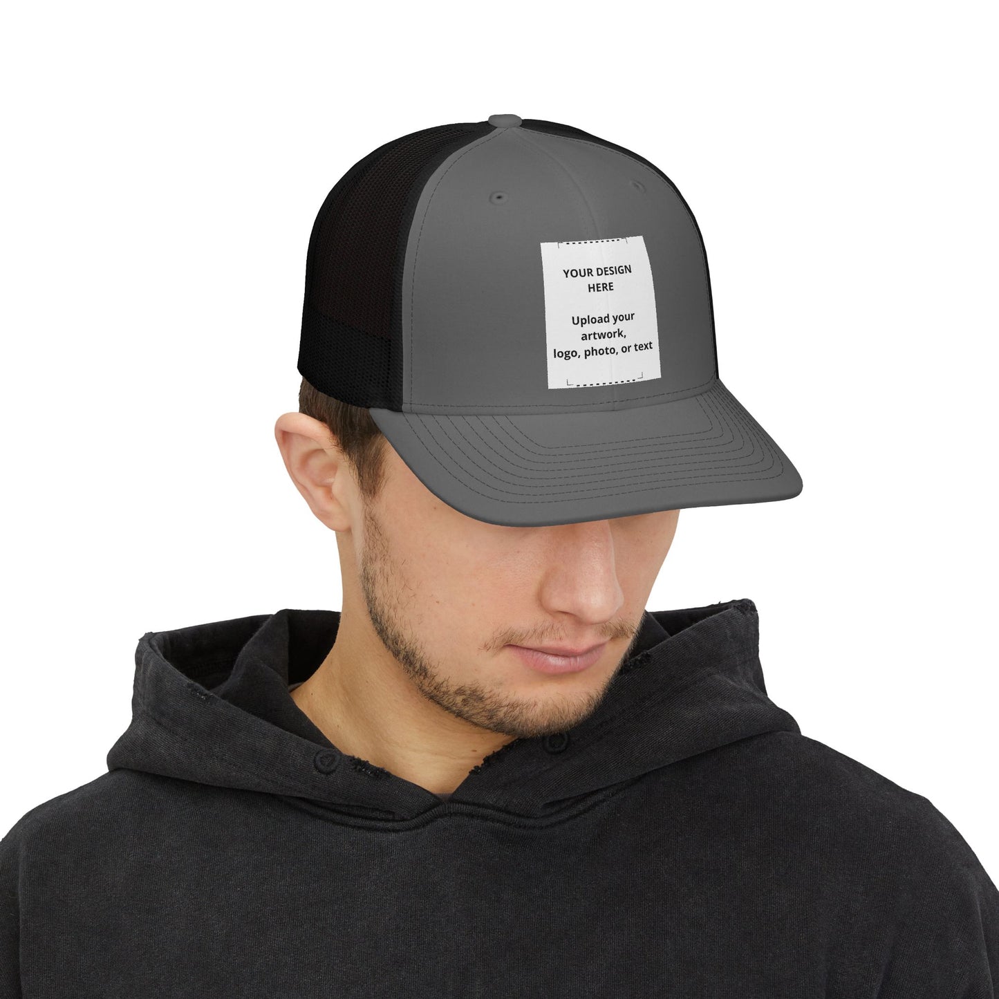 Custom Trucker Snapback Cap — Personalized Mesh Baseball Hat