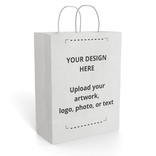 Custom Paper Gift Bag — Personalized Logo & Photo Tote for Events, Retail, Weddings
